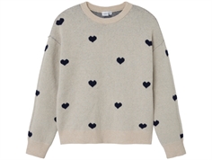 Name It pure cashmere hjerter striktrøje